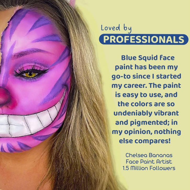 Blue Squid PRO Face Paint - Professional Water Based Single Cake Facepaint & Body Paints - SFX Makeup, Kids Adults Face Painting for Costume, Halloween, Cosplay - Classic White 90g / 3oz - Image 5